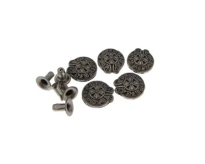 Rivetto Artigianale 10MM Metallo Pelle Decorazione n.1 - Confezione da 5 - Foto 1 di 1