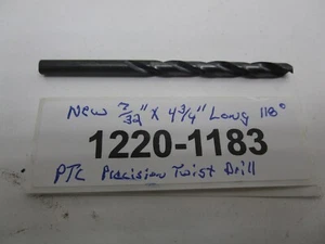 Broca 7/32 .2187" X 4-3/4" recubierta de óxido 118 grados nueva/reafilada lote de 8 - Imagen 1 de 3