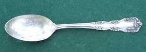 EARLY STERLING SILVER SOUVENIR SPOON JAMESTOWN ON LAKE CHAUTAUQUA NY - Picture 1 of 3