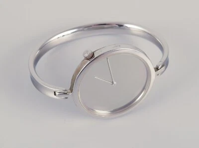 Vivianna Torun Bülow-Hübe for Georg Jensen, steel wristwatch. Model 327. - Image 1 of 4