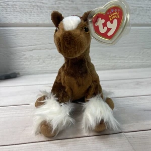 TY Beanie Baby - HOOFER the Clydesdale Horse (6 inch) - Picture 1 of 6