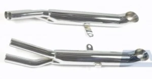 MAC 1977-1978 CB750K Four Chrome Turnout Exhaust Muffler Slip On Pipes - Picture 1 of 1