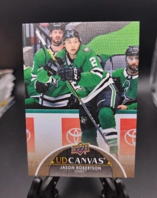 2021-22 Upper Deck Hockey Series 2 UD Canvas #C-147 Jason Robertson Dallas Stars - Image 1 of 2