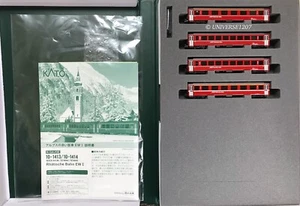 N Scale Kato 10-1414 RhB EW I (Red) 4-Coach Add-On Set European Model Train N... - Imagen 1 de 10