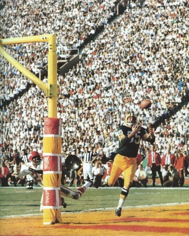 1967 Green Bay Packers MAX MCGEE vs Chiefs Glossy 8x10 Photo Super Bowl I Poster Cover