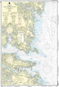 NOAA Chesapeake Rappahannock Piankatank Chart 12235 34th Edition Marine Map - Picture 1 of 1