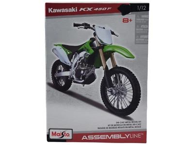Maisto Assembly Line 1:12 Scale Kawasaki KX 450F Diecast Metal Motorbike Kit  - Image 1 of 4
