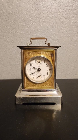Antique 30's Junghan's German Musical Carriage Clock - for restoration Cover