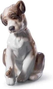 Lladro New Friend 06211 Porcelain Puppy Dog Figure NEW In Box - Picture 1 of 6