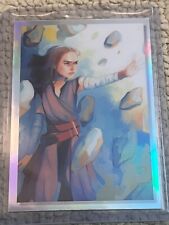 2023 Topps Chrome Star Wars Galaxy Galactic Women Of Galaxy Poster #WSW-11 Rey