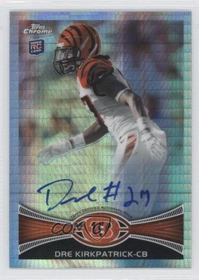 2012 Topps Chrome Prism Refractor Rookie Auto /50 Dre Kirkpatrick #28 Auto RC - Image 1 of 2
