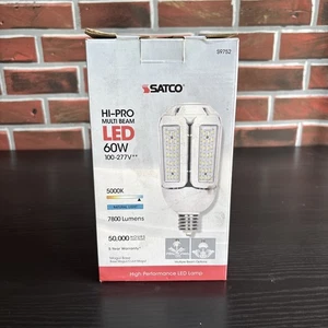 SATCO S9752 Hi-pro Multi Beam LED 60w Mogul Base Lamp 5000k Ex39 - Picture 1 of 6