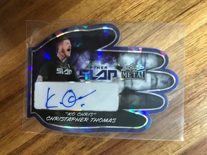 Christapher 2025 Leaf Metal Power Slap Thomas Ko Chris Hand Slap Auto/10 SSP - Imagen 1 de 2