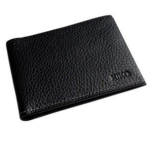 Mens Classic Leather Wallet Black - Picture 1 of 8