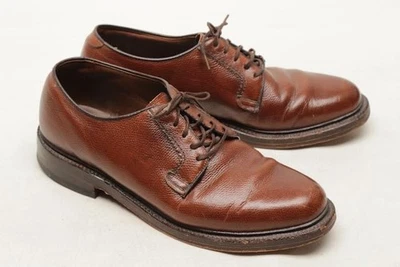De Colección Bostonian Crown Windsor Zapatos Para Hombres 9 E/C Cuero Marrón Puntera Lisa Blucher EE. UU. Foto 1 de 4