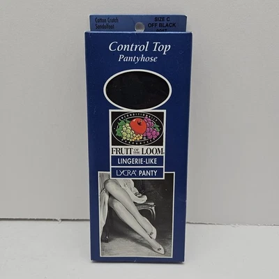 Vtg NOS Fruit of The Loom Control Top Pantyhose Lingerie Like Lycra Panty Sz C - Image 1 of 4