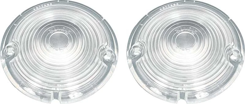 1957 Chevrolet Bel Air 150 210 Nomad; Park Lamp Lens; Clear; OE Style; Pair - Image 1 of 1