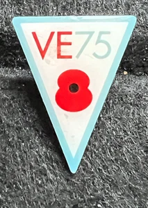VE 75 REMEMBRANCE PIN BADGE - Picture 1 of 3