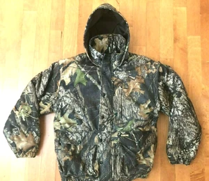Remington Mens Mossy Oak Hunting Jacket Sz M Break Up Camo Insulated Hooded   - Picture 1 of 12