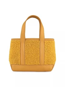 Stoney Clover Lane Sherpa Mini Cozy Shopper Tote Mustard - Picture 1 of 13