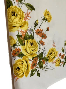 Mid-Century Modern 1970’s Retro Tablecloth 44x53 Harvest Gold Avocado Green - Picture 1 of 6