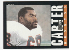 1985 Topps Football #236 Rubin Carter Denver Broncos Miami Hurricanes son Andre
