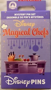 Caja de prendedores misteriosos Disney Magical Chefs 2025 sin abrir 2 prendedores en el interior NUEVO - Imagen 1 de 2