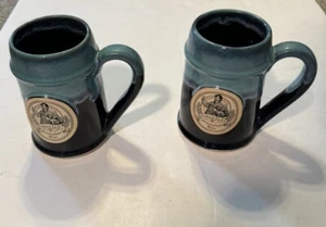Federal Jack’s Ceramic Pottery Beer Steins Set Of Two 20 Oz.!!! - Picture 1 of 3