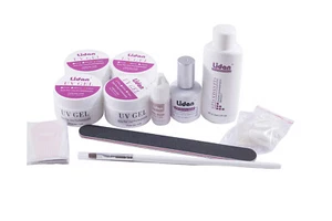 Kit ricostruzione unghie professionale uv gel nail art primer kit completo lidan - Foto 1 di 4