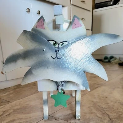 Meow Mailbox Handmade Yard Art Southern Gemini Letters  - Image 1 of 4