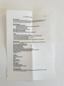 Manual F15 Strike Eagle Gameboy FAH - Imagen 1 de 2