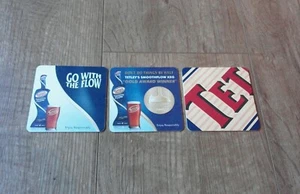 3 x Different Tetleys Beermats/Coasters - Picture 1 of 2
