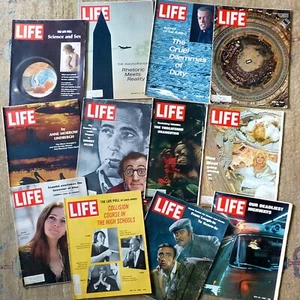 12 Vintage LIFE Magazines 1969 60's Nixon Apollo 10 Vietnam war Astronauts Moon - Picture 1 of 3
