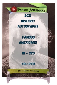 Autógrafos históricos Famous Americans 111 2021 - 220 base verde - tú eliges - Imagen 1 de 96
