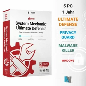 iolo System Mechanic Ultimate Defense 5 PC 1 rok - Zdjęcie 1 z 1