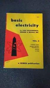 1954 First Edition Basic Electricity No. 169-3 Vol. 3 Rider Publication - Picture 1 of 11