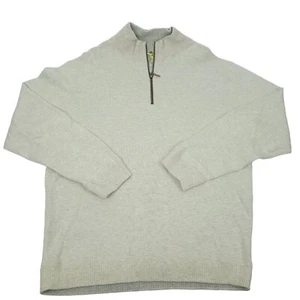 Vintage Joe Marlin Pullover Sweater Quarter Zip Men Size XL Retro Soft Cotton - Picture 1 of 12