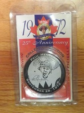 September 28, 1972 PAUL HENDERSON 25th Anniversary Team Canada Puck