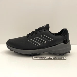 Size 11 Adidas ZG23 Men's Black Golf Spikes Shoes GW1178 - Picture 1 of 10
