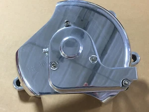 BIG DOG MOTORCYCLES OEM RSD 2003-04 BULLDOG POLISHED ACTUATOR PULLEY COVER - Picture 1 of 9