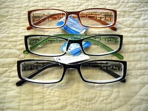 Paquete de 2 pares de gafas de lectura para mujer (solo 1,75) lectores ligeros para hombre R756 - Imagen 1 de 12
