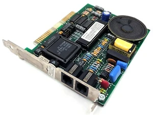 Vintage 1989 Zoom Telefonics Inc. PC Modem Faxkarte HC2400R BDN9FM ISA Platine - Bild 1 von 9