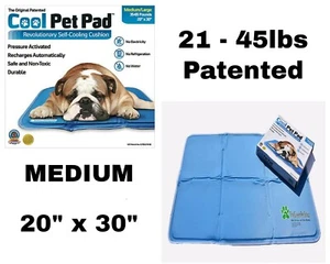 Cool Pet Pad™ MEDIUM Self-Cooling Pet Pad, 20" x 30" PATENTED Green Pet Shop - Picture 1 of 4