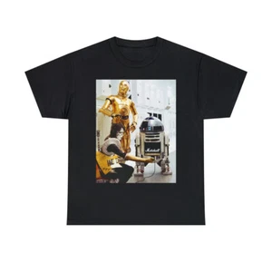 Ace Frehley and Star Wars Droids R2D2 Marshall Amp Short Sleeve Tee - Picture 1 of 25