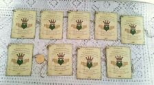 9~St Patrick's Day~Primitive~Irish Blessings~Linen Cardstock~Gift~Hang~Tags