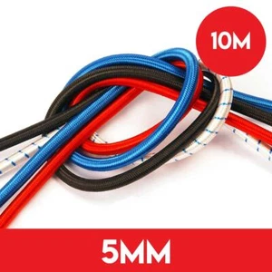 10m di 5mm Shockcord Corda Elastica Elastica Elastica Elastica - Nero - Foto 1 di 2