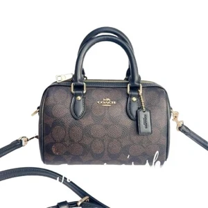 Bolso Bandolera Coach Mini Rowan Nuevo con Etiquetas en Lona Signature CW329 - Imagen 1 de 12