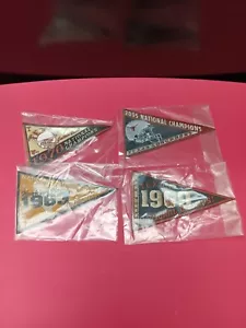 University of Texas 2011 Upper Deck Pennant Patch SET of All 4 National Champs - Picture 1 of 3