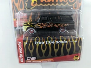 1965 Chevrolet Suburban - 2022 Auto World Flames - Mijo Exclusive Black - Picture 1 of 3