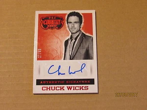 2015 Country Music Signatures Red #31 Chuck Wicks SN 27/49 - Picture 1 of 1